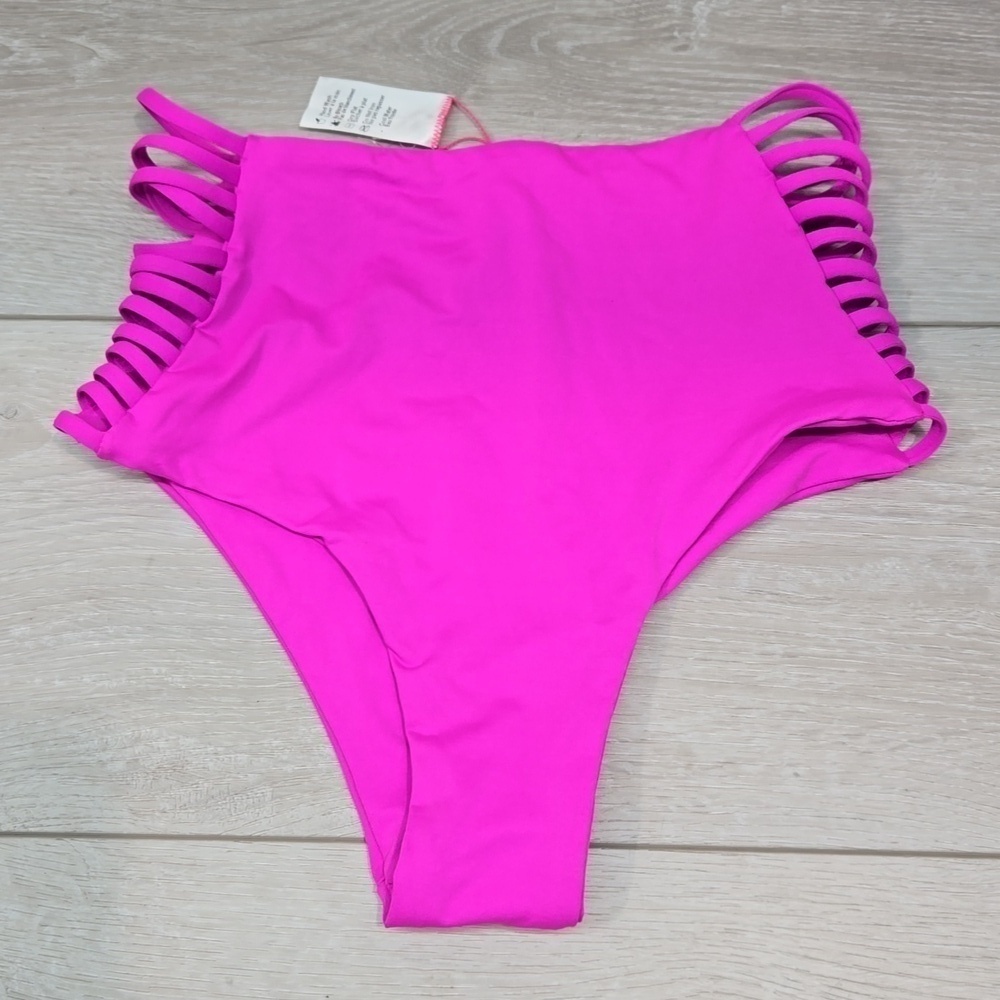 NWOT L Space Women Anthropologie Bitsy Cut Swim bottom sz XS